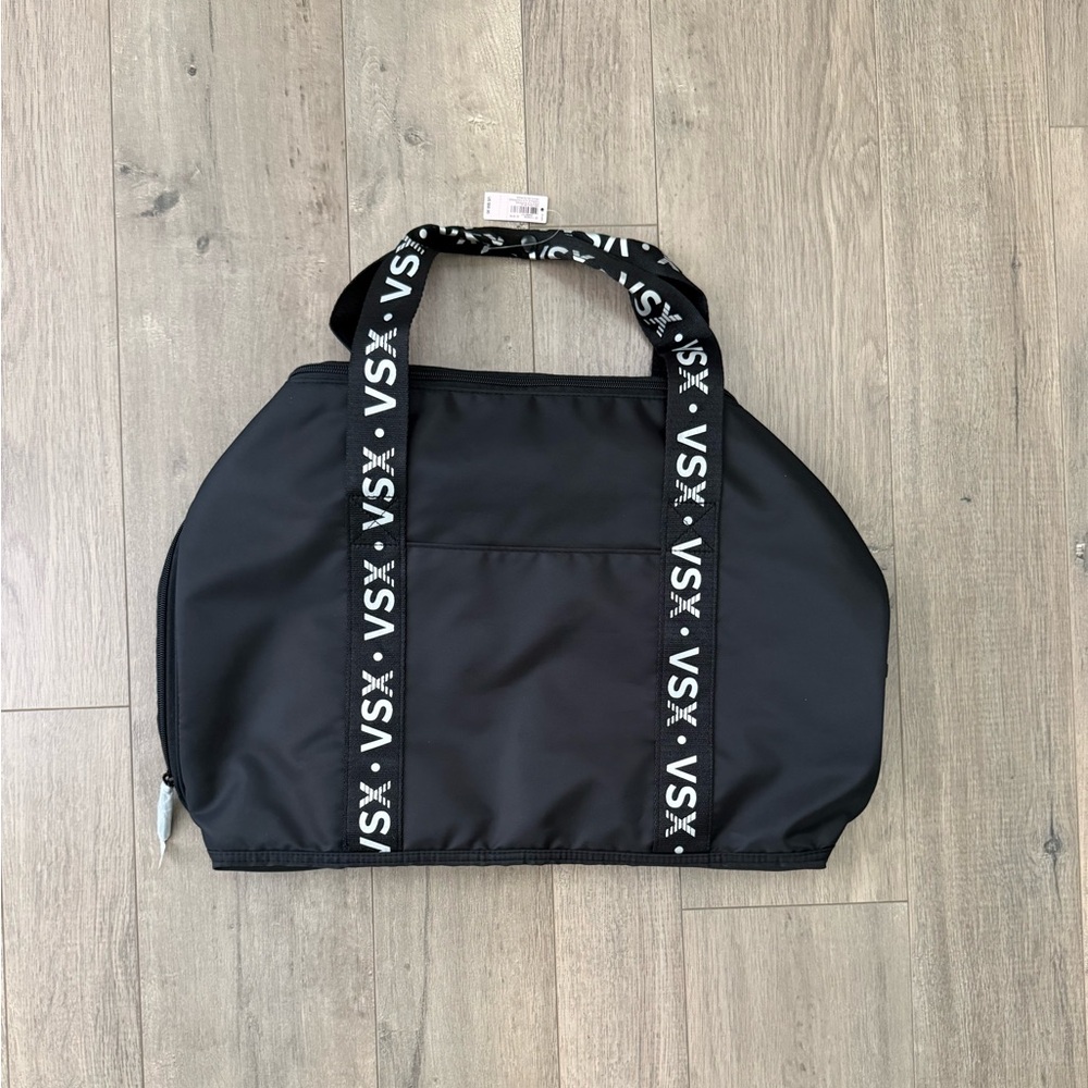 VSX Black Carryall Duffle Bag with Logo Straps NWT